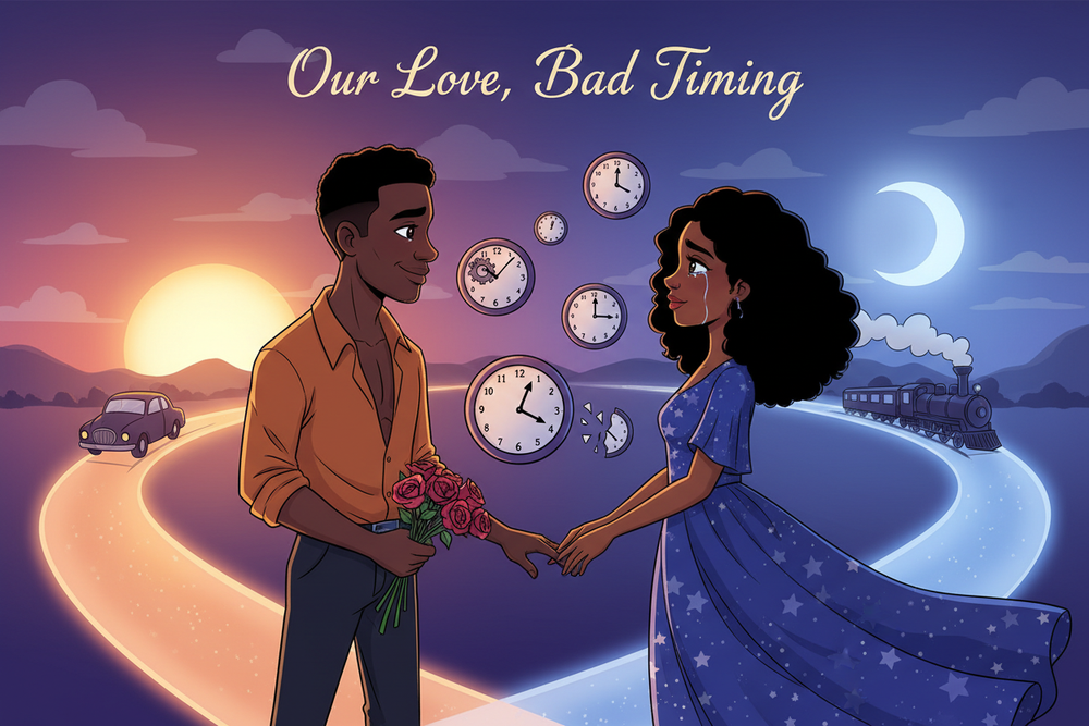 black couple in love bad timing