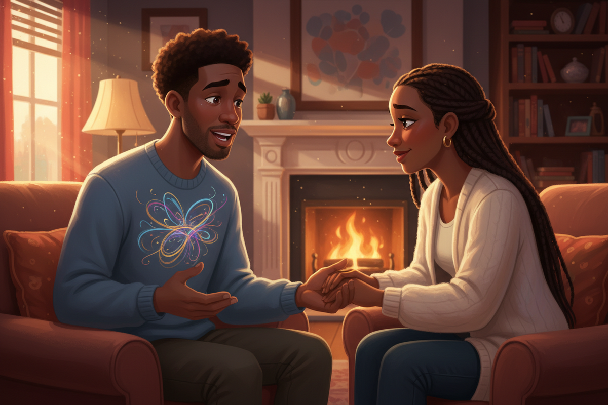  black man being emotionally available
