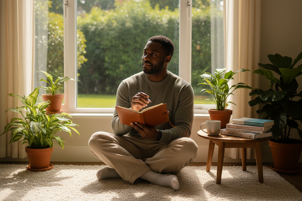 Black man healing