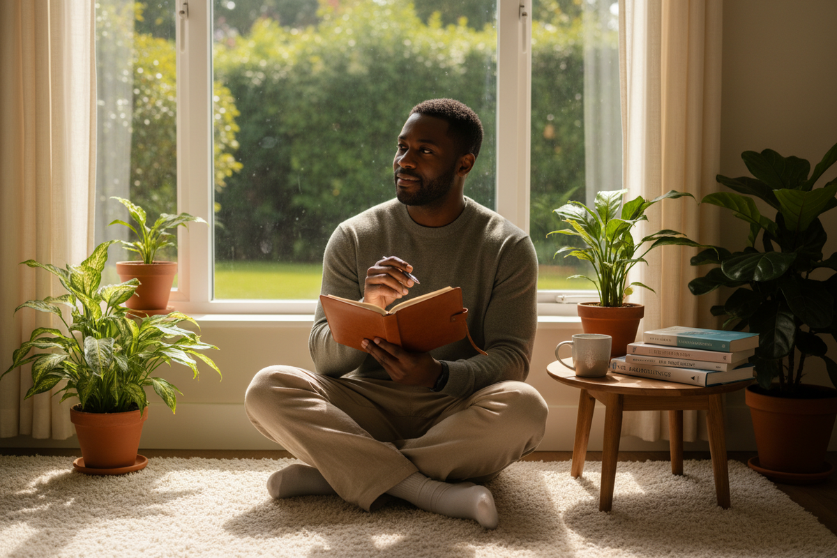 Black man healing