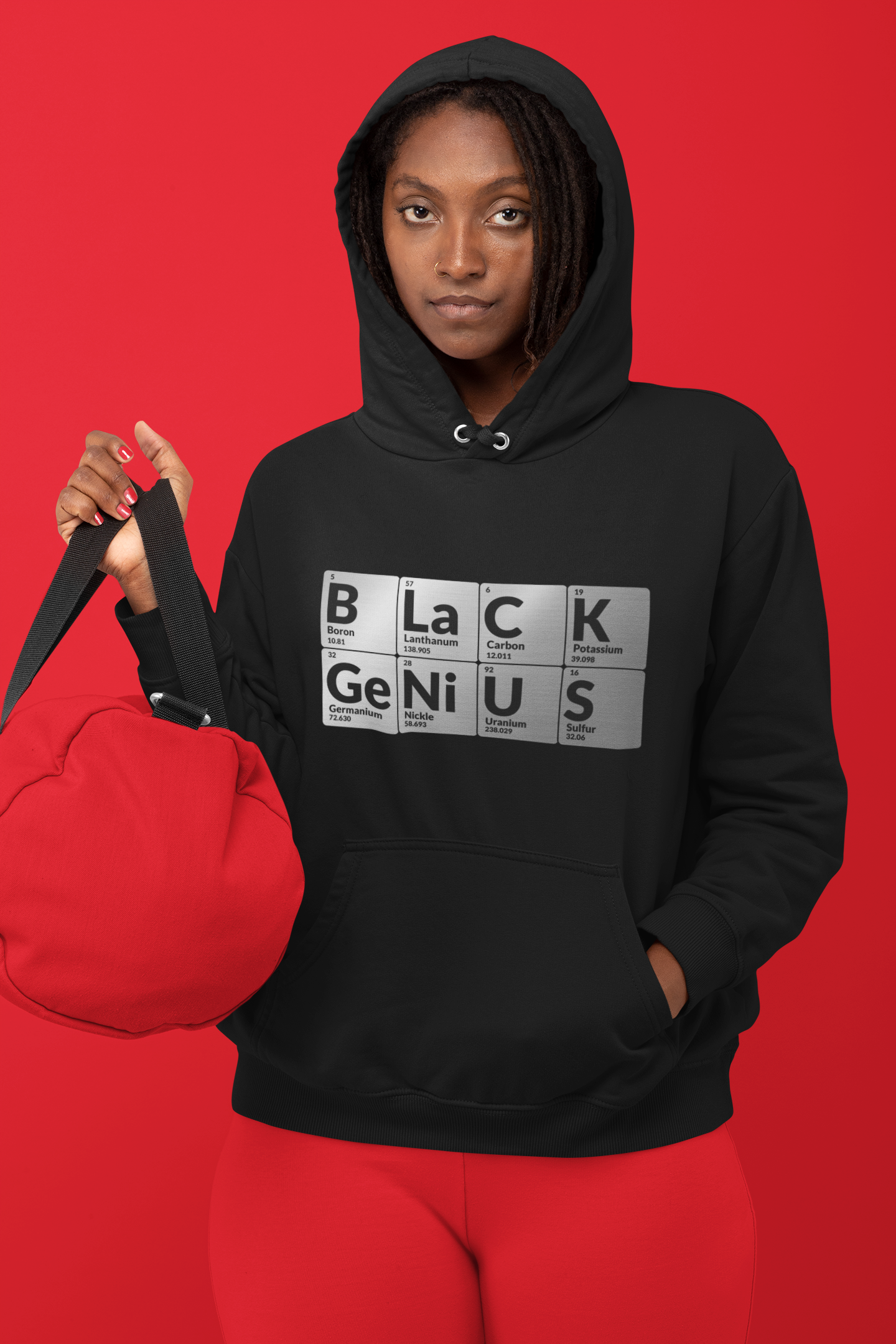 Black Genius hoodie celebrating HBCU pride and Black excellence