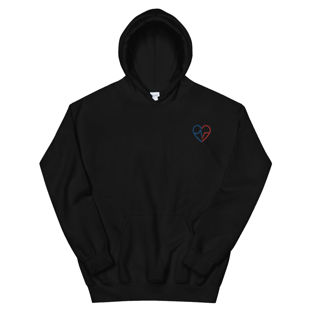 flay lay of Love Clan Classic Embroidered Hoodie - Norian Love