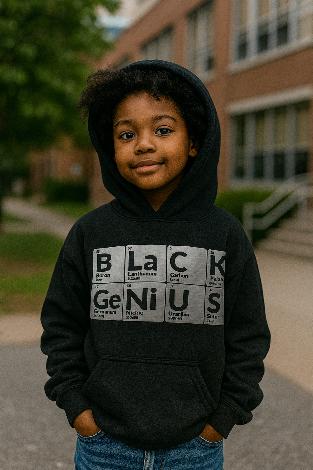 Black Genius Kids Hoodie | Youth HBCU & STEM Apparel