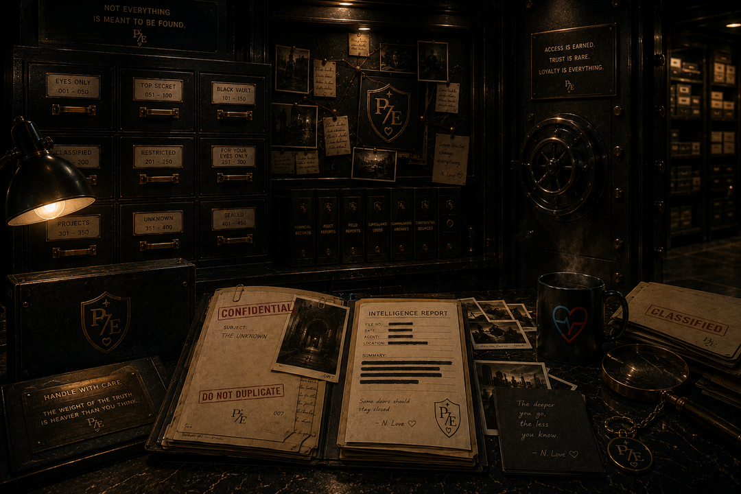 A Vault with dossier of characters