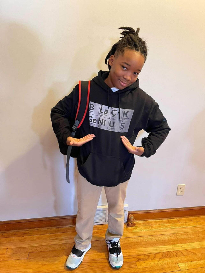 Black Genius Unisex Hoodie - Norian Love