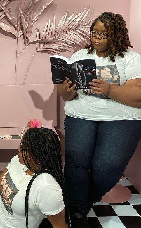 Woman Reading Money Power, & Sex: A Love Story - Norian Love