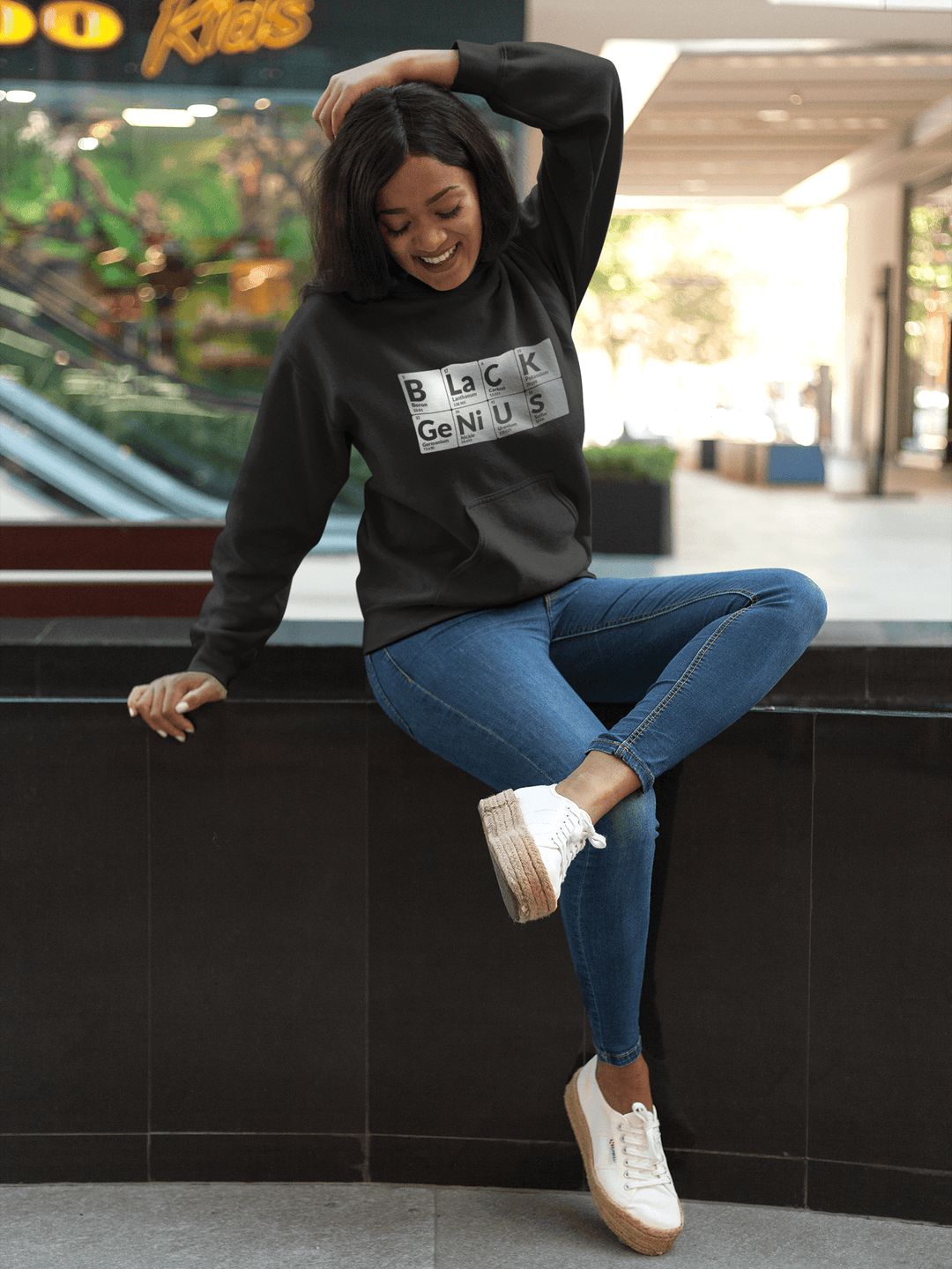 Black Genius Unisex Hoodie