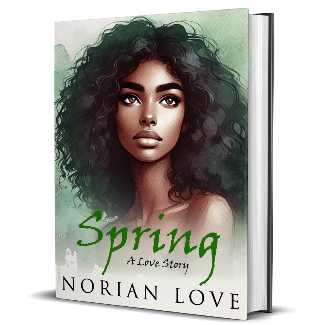 Spring: A Love Story by Norian Love transparent book mockup