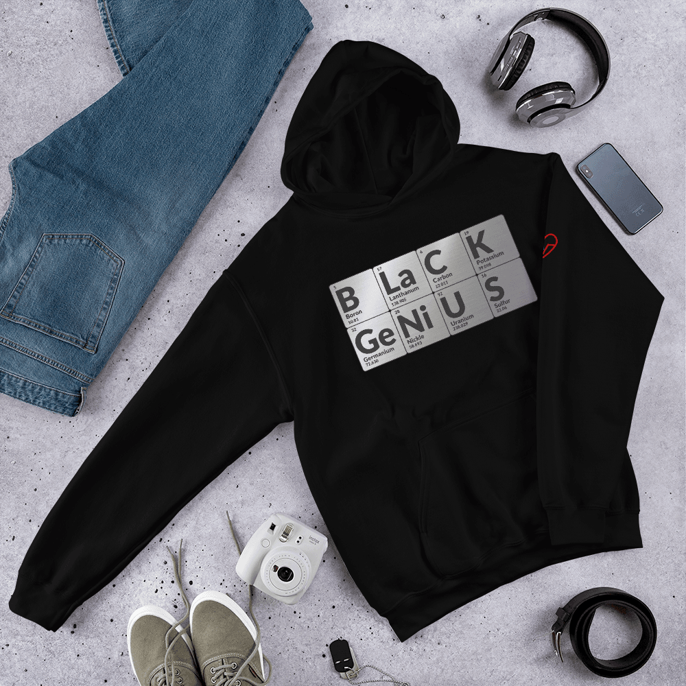 Black Genius Unisex Hoodie - Norian Love