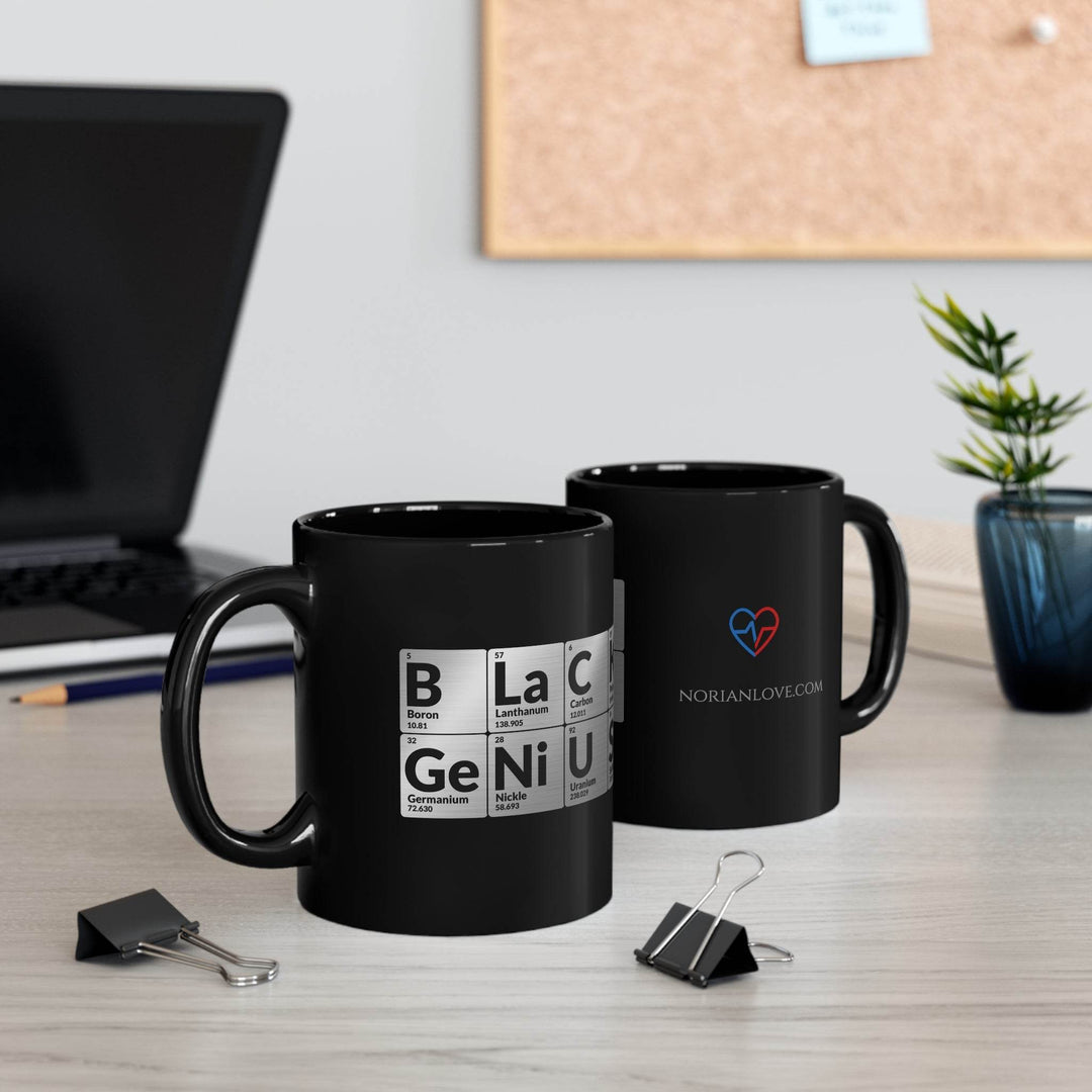 Black Genius 11oz Black Mug