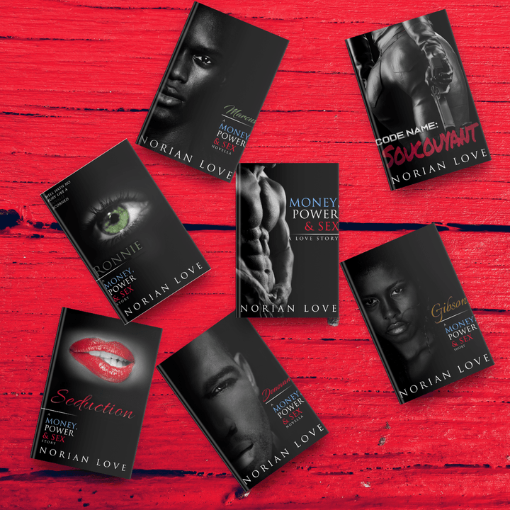 The Seductive Seven: The Complete Money, Power & Sex Bundle - Norian Love against a red background