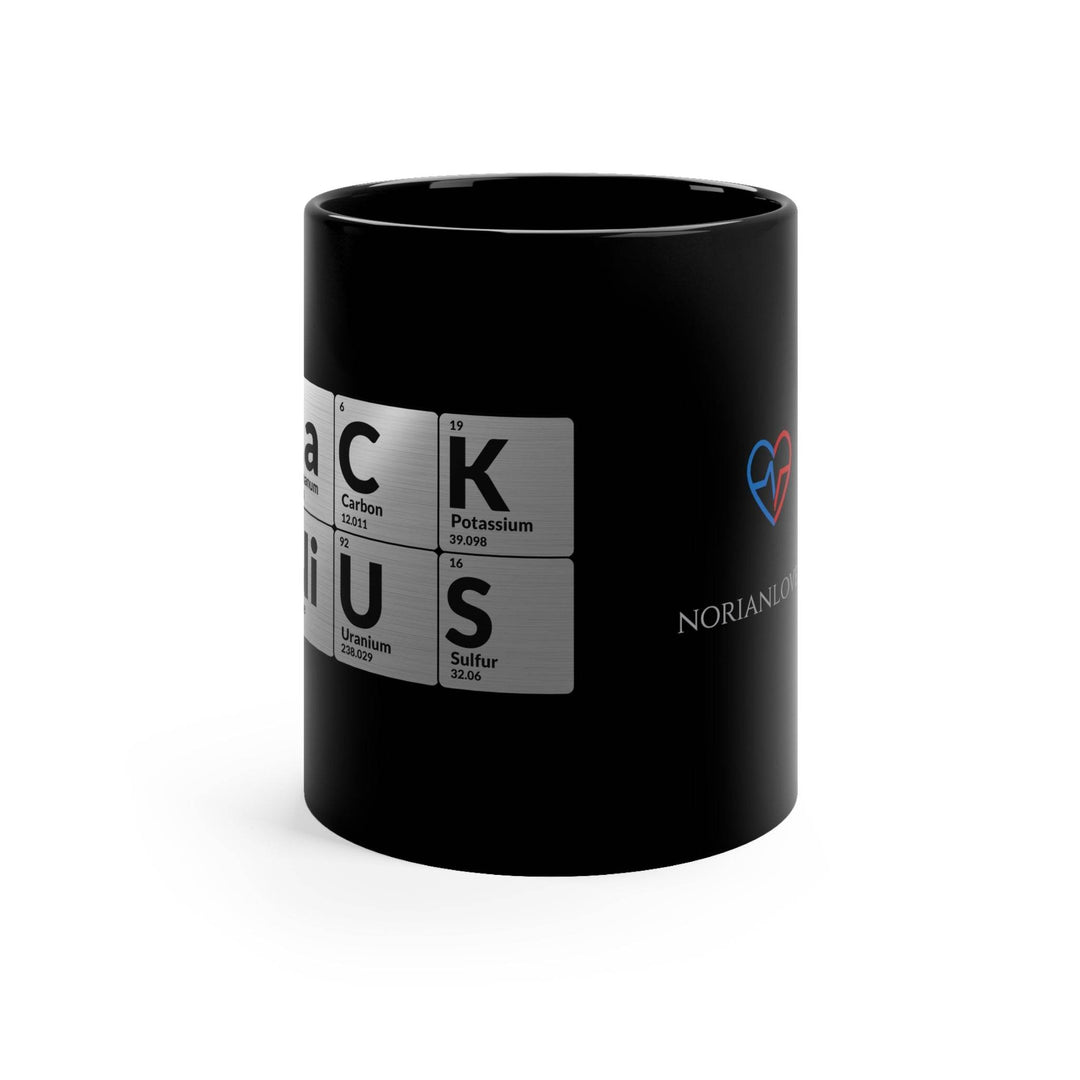 Black Genius 11oz Black Mug